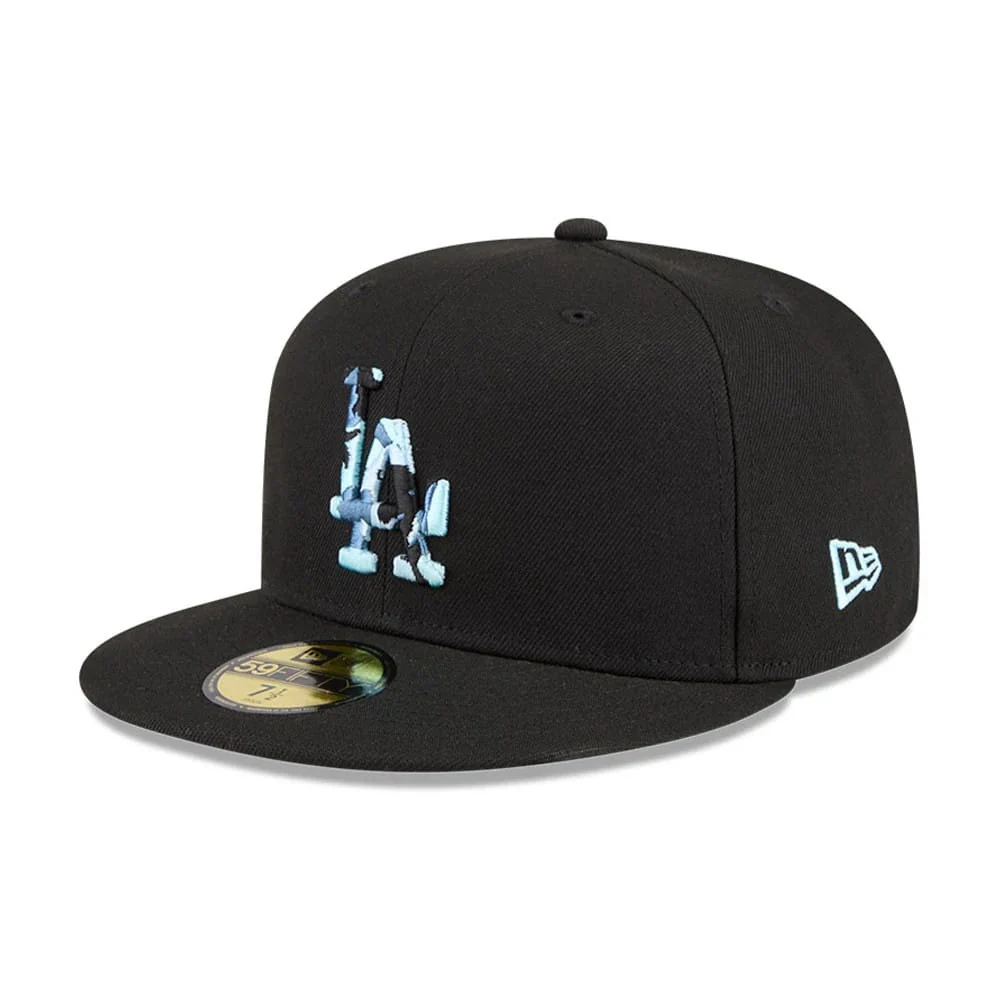 LA Dodgers MLB Camo Infill Black 59FIFTY Fitted Cap - Image 8