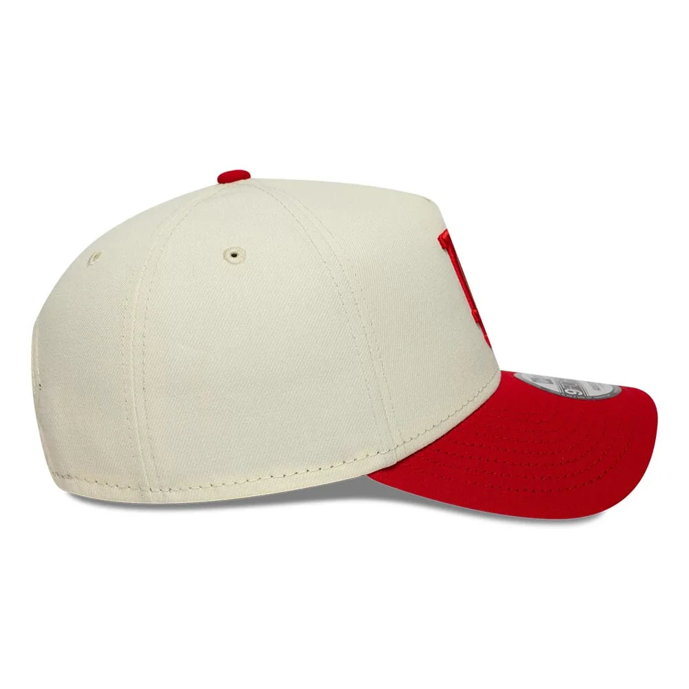 LA Dodgers MLB Chrome Scarlet Cream 9FORTY A-Frame Adjustable Cap - Image 7