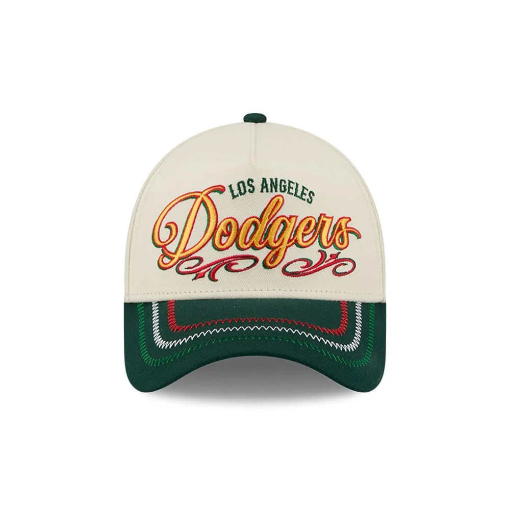 LA Dodgers MLB Cinco De Mayo Cream 9FORTY A-Frame Adjustable Cap - Image 2