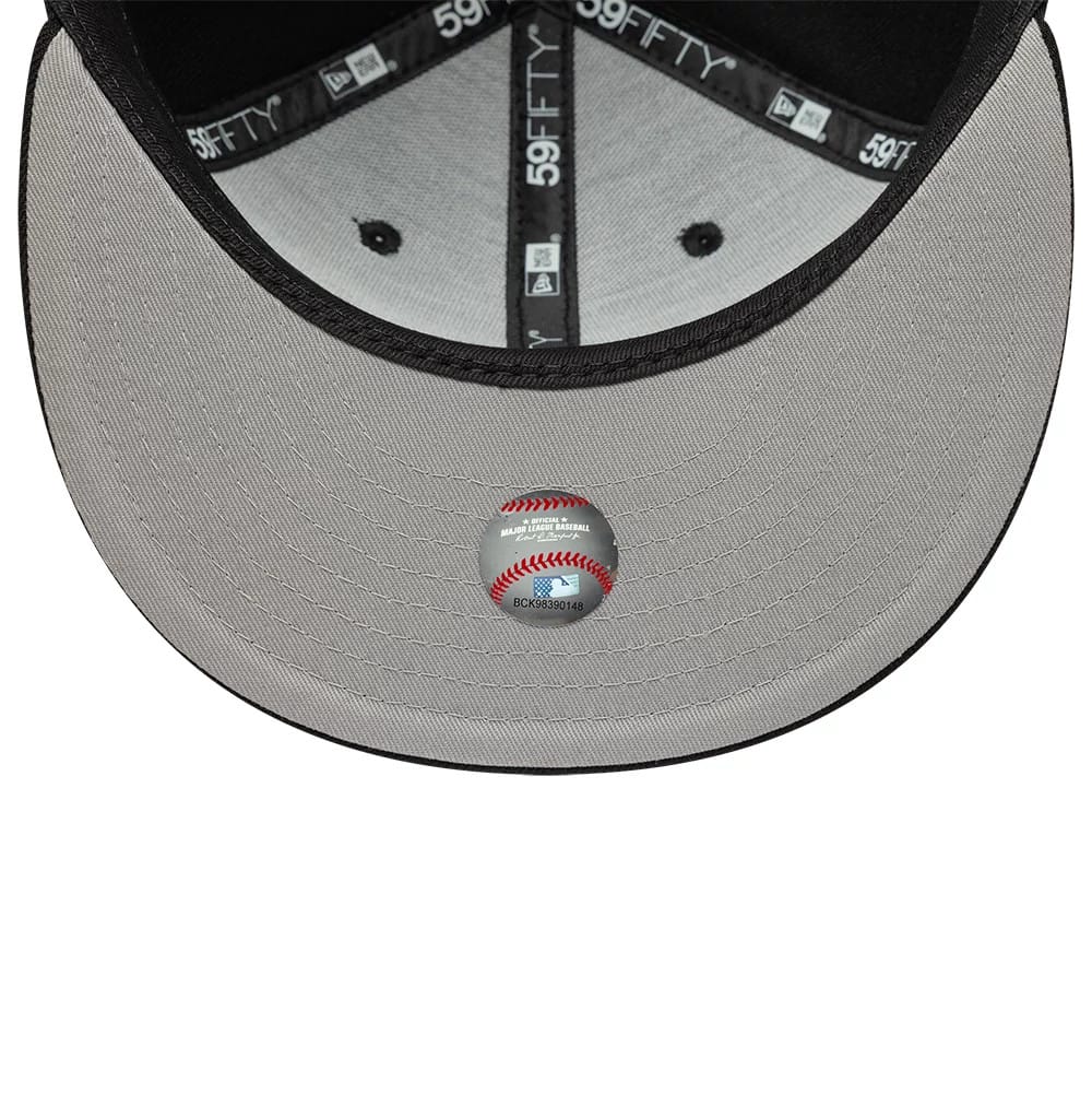 LA Dodgers MLB Faux Pearl Black 59FIFTY Fitted Cap - Image 2