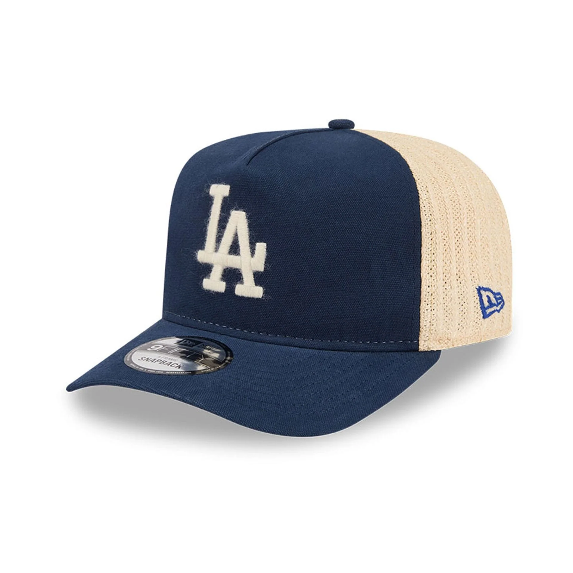 LA Dodgers MLB Grained Dark Blue 9FIFTY A-Frame Snapback Adjustable Cap