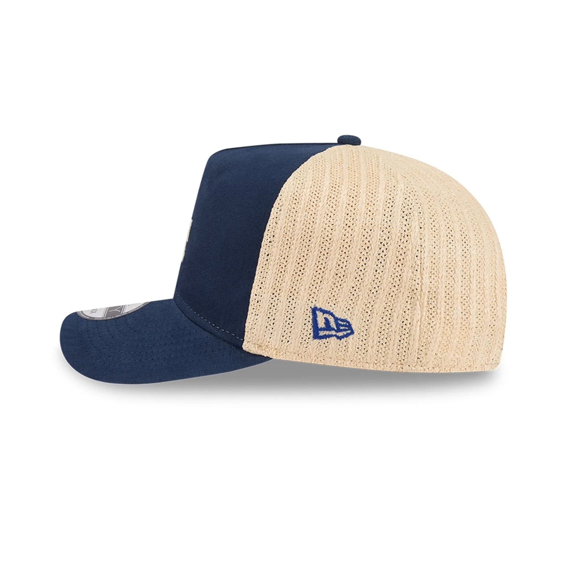 LA Dodgers MLB Grained Dark Blue 9FIFTY A-Frame Snapback Adjustable Cap - Image 5