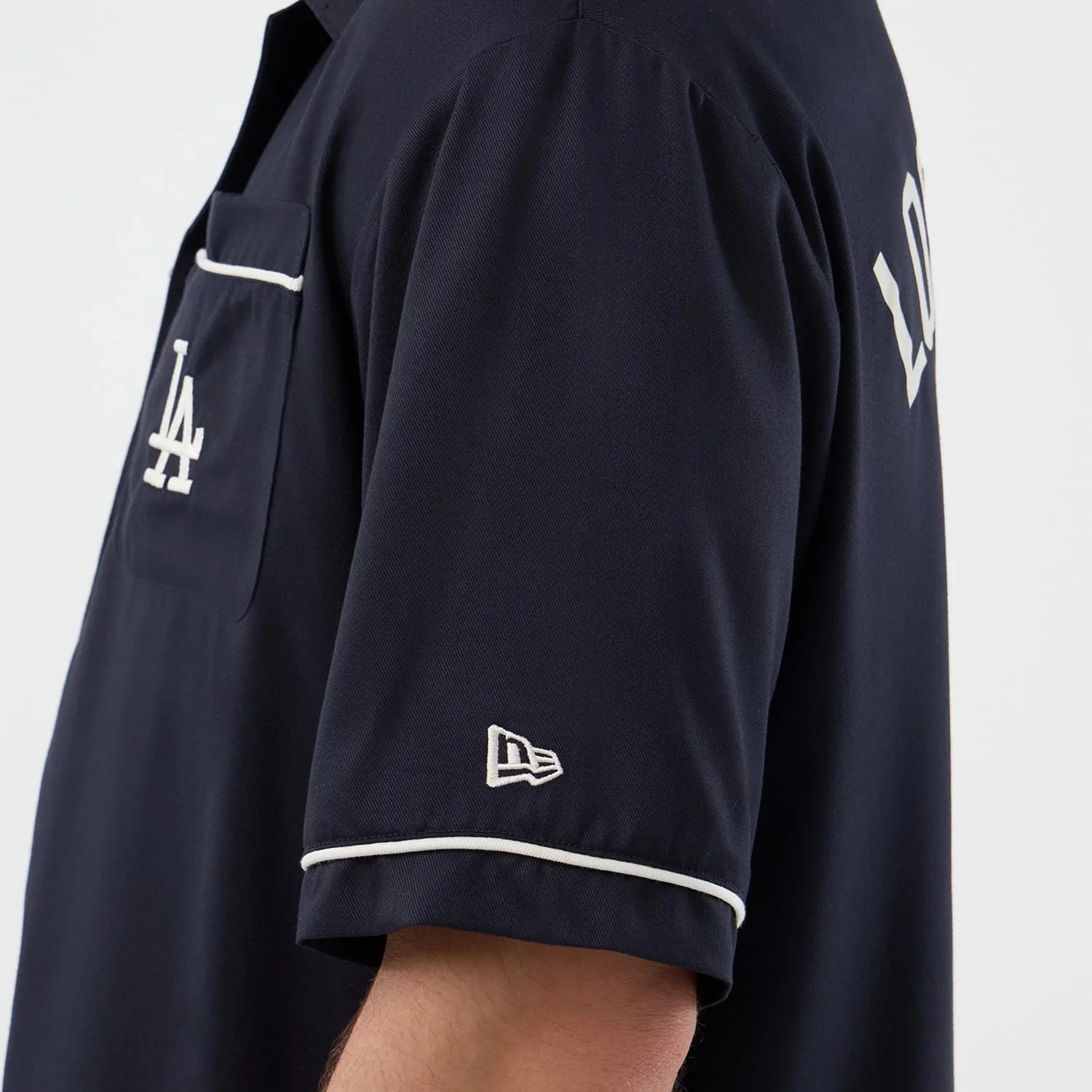 LA Dodgers MLB Graphic Revere Navy Short Sleeve Shirt - Image 6