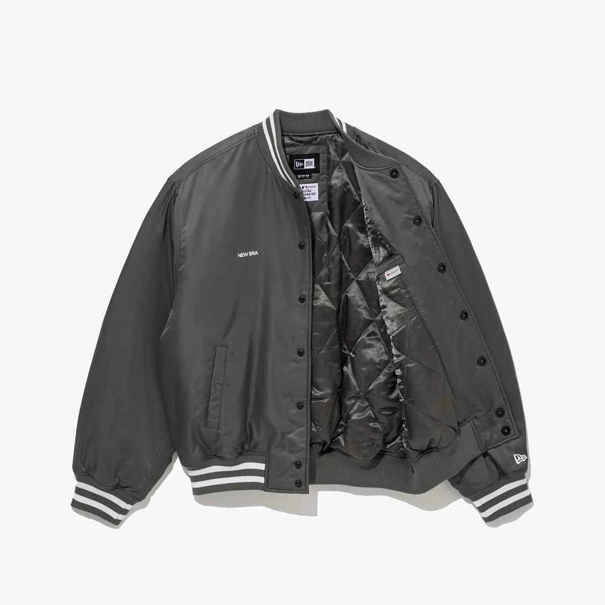 LA Dodgers MLB Grey Stadium Jacket - Image 3