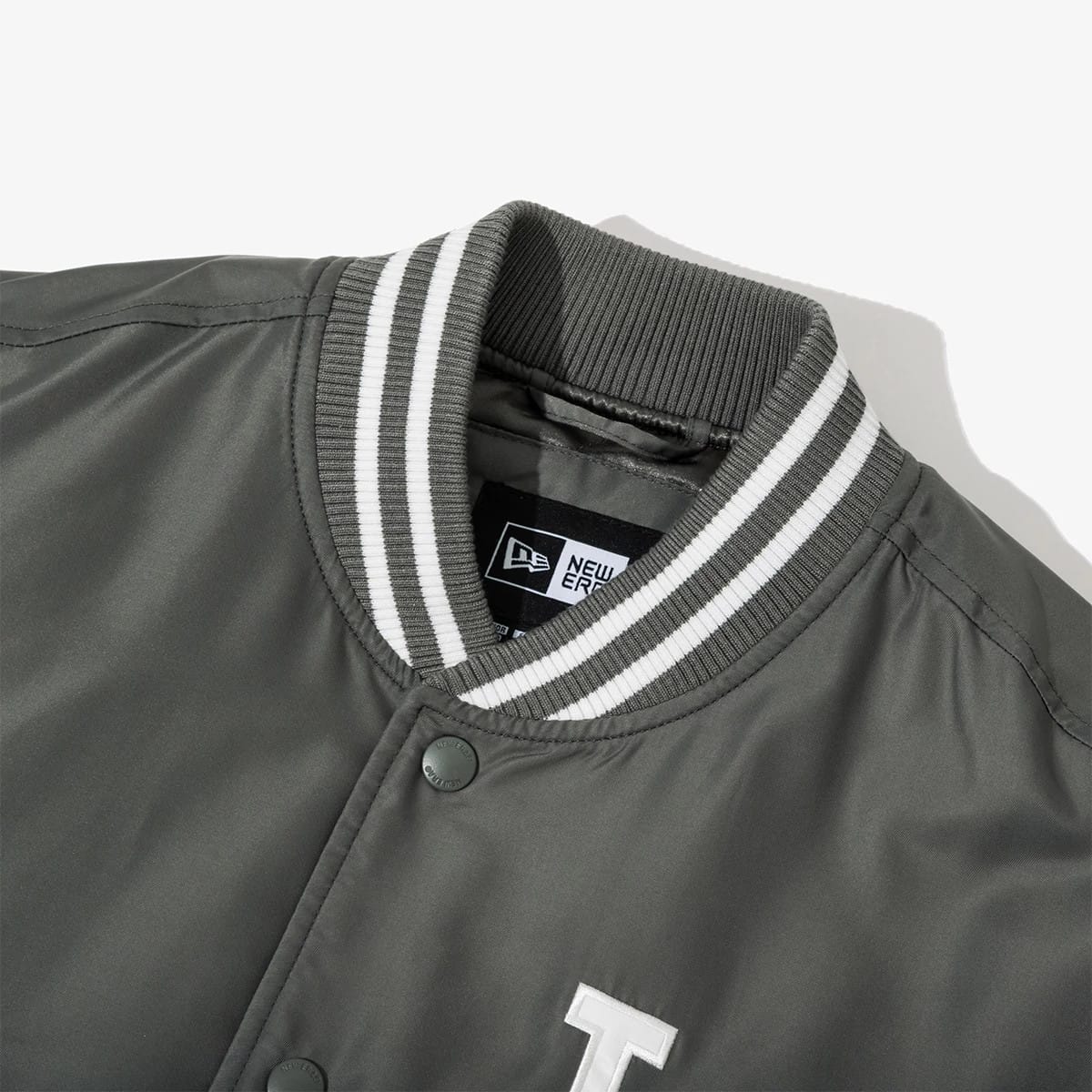 LA Dodgers MLB Grey Stadium Jacket - Image 4