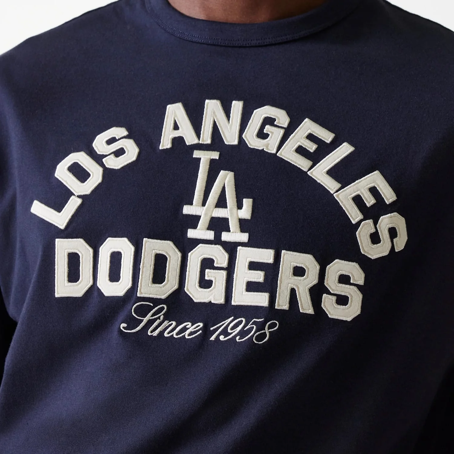 LA Dodgers MLB Heritage Navy Oversized T-Shirt - Image 4