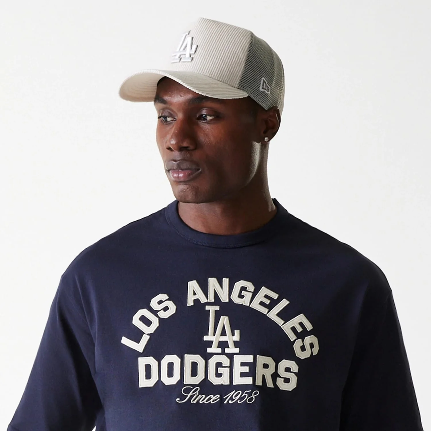 LA Dodgers MLB Heritage Navy Oversized T-Shirt - Image 6