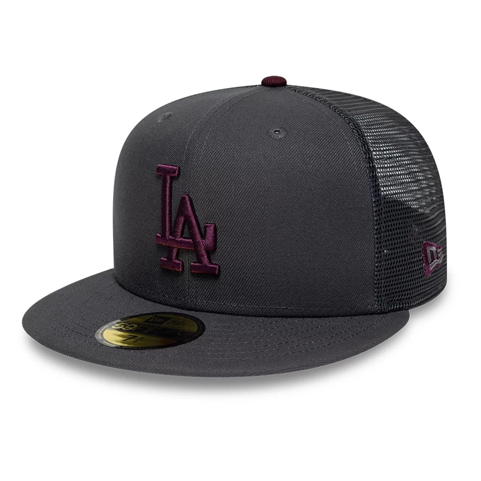 LA Dodgers MLB Hydrangea Dark Grey 59FIFTY Fitted Cap