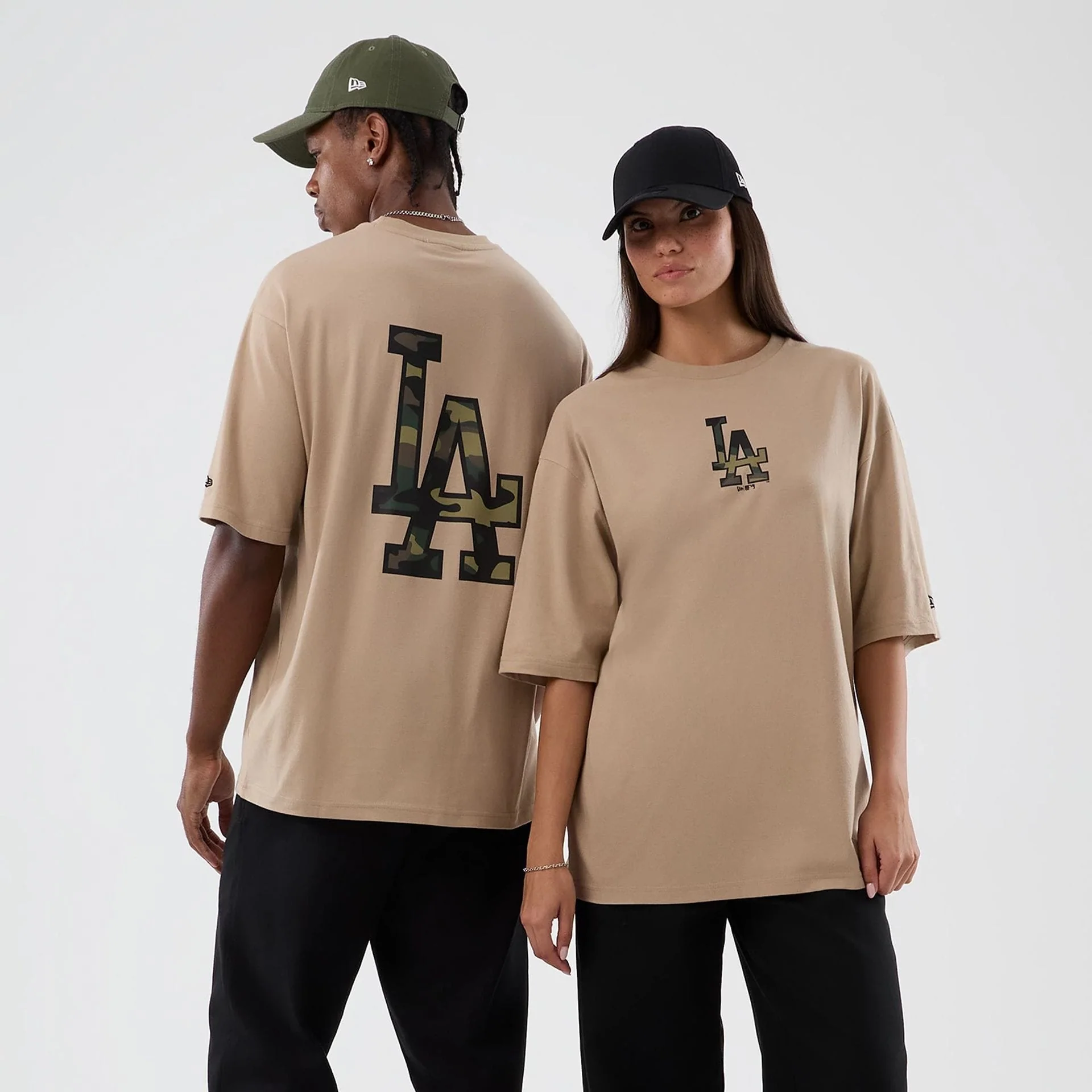LA Dodgers MLB Infill Light Beige Oversized T-Shirt