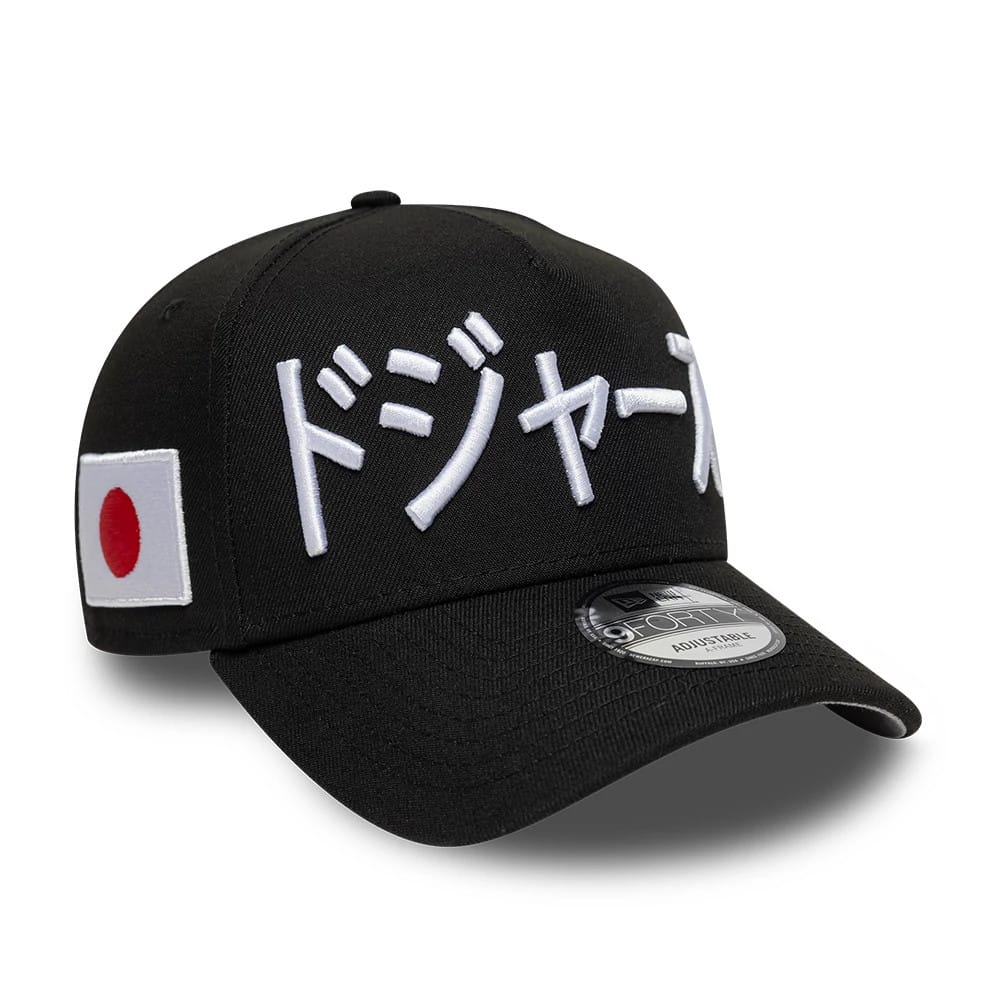LA Dodgers MLB Kanji Black 9FORTY A-Frame Adjustable Cap