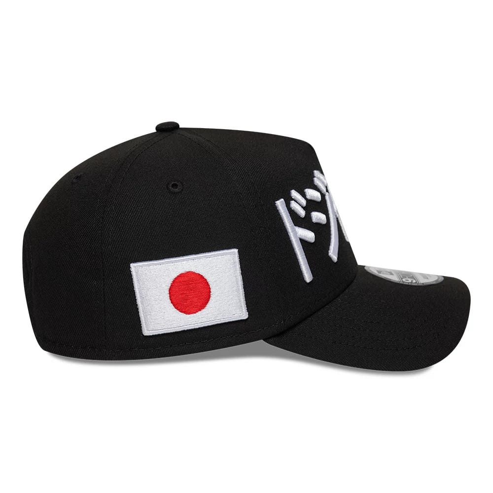 LA Dodgers MLB Kanji Black 9FORTY A-Frame Adjustable Cap - Image 5