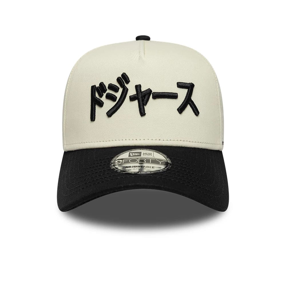 LA Dodgers MLB Kanji Cream 9FORTY A-Frame Adjustable Cap - Image 2