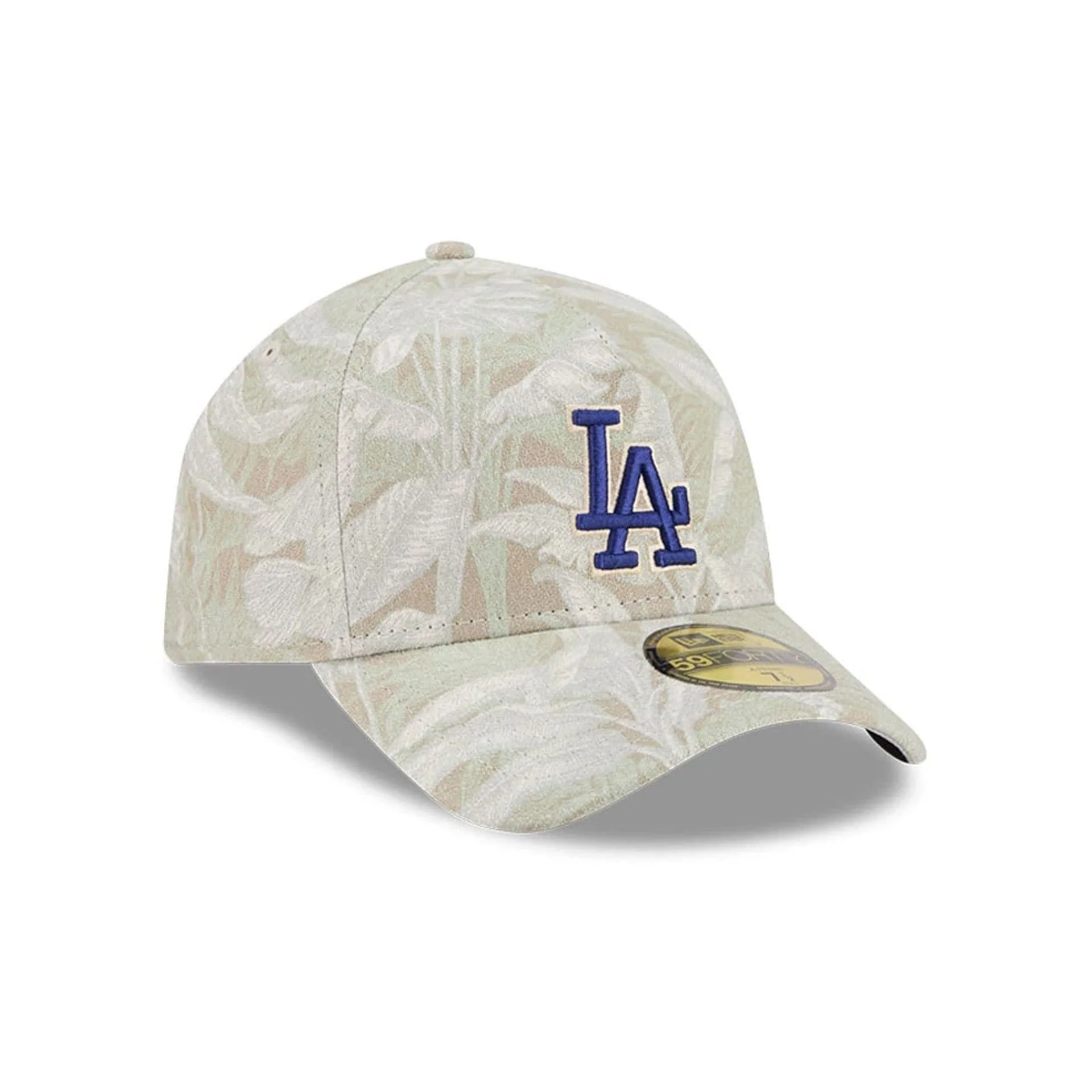 LA Dodgers MLB Leafy Palm Light Beige 59FORTY A-Frame Fitted Cap - Image 4