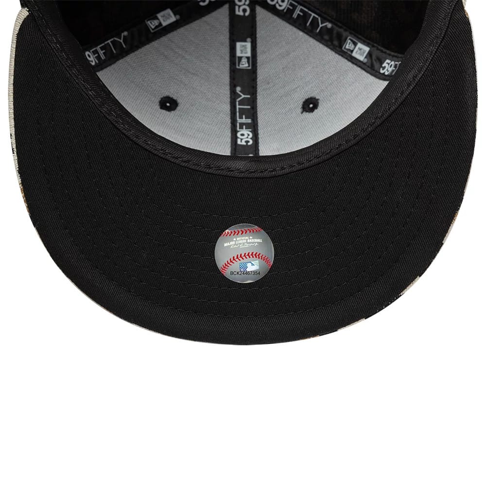 LA Dodgers MLB Leopard Black 59FIFTY Fitted Cap - Image 2