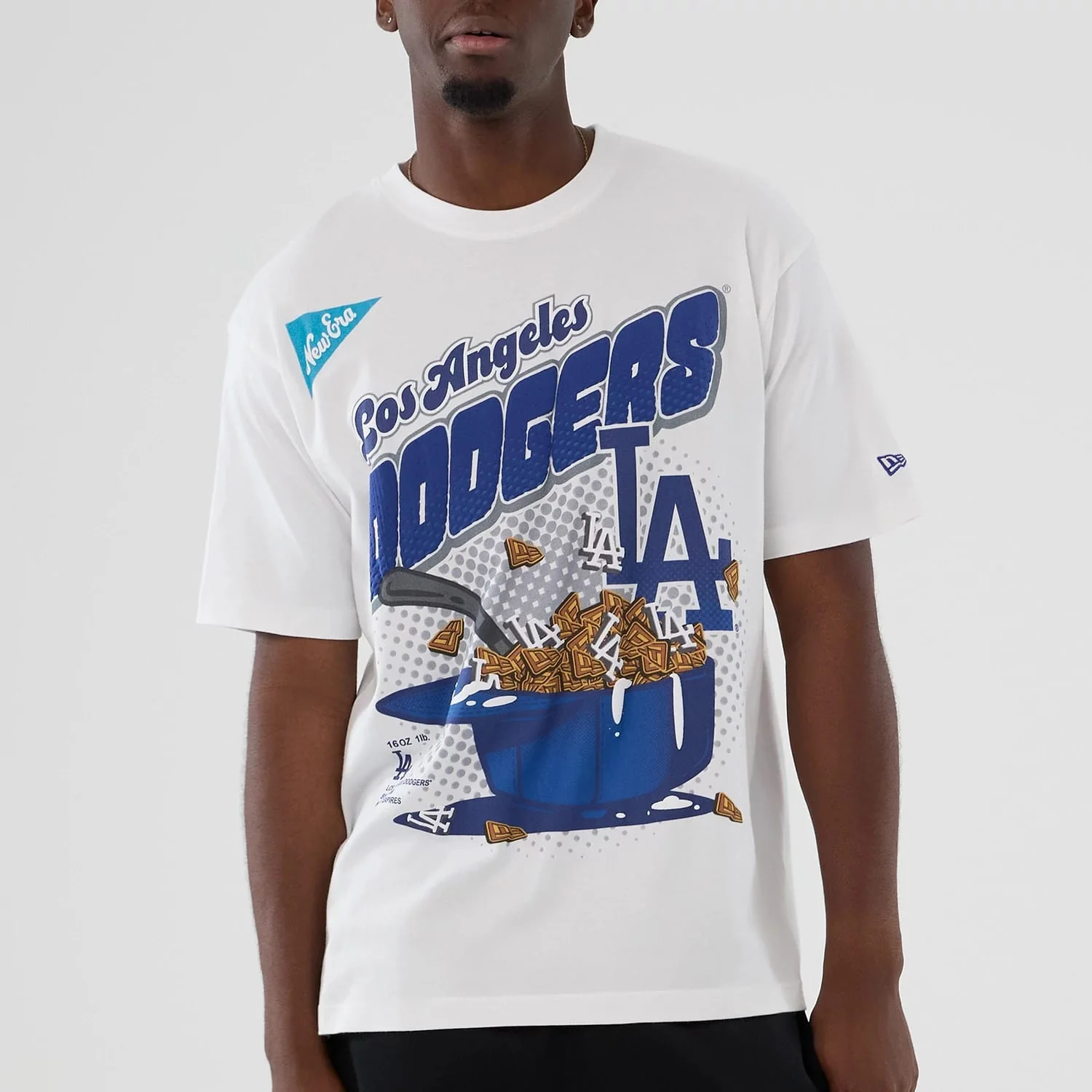 LA Dodgers MLB Lifestyle Graphic White T-Shirt - Image 7