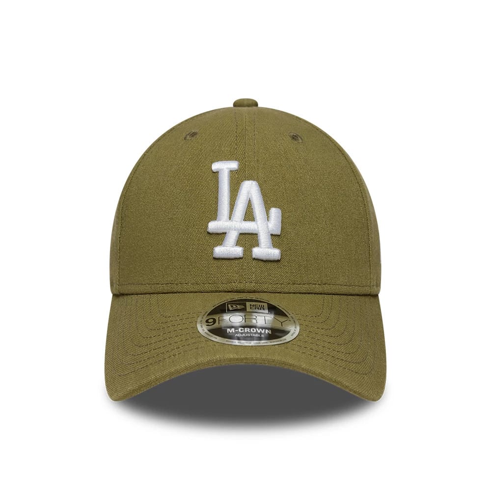 LA Dodgers MLB Linen Dark Green 9FORTY M-Crown Adjustable Cap - Image 2