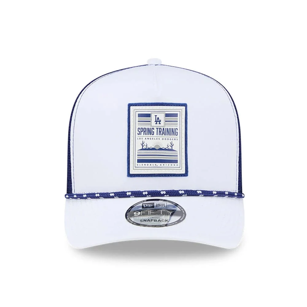 LA Dodgers MLB Lines White 9FIFTY A-Frame Snapback Adjustable Cap - Image 3