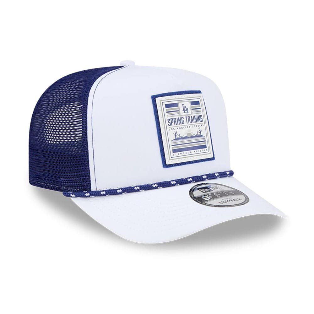 LA Dodgers MLB Lines White 9FIFTY A-Frame Snapback Adjustable Cap - Image 4
