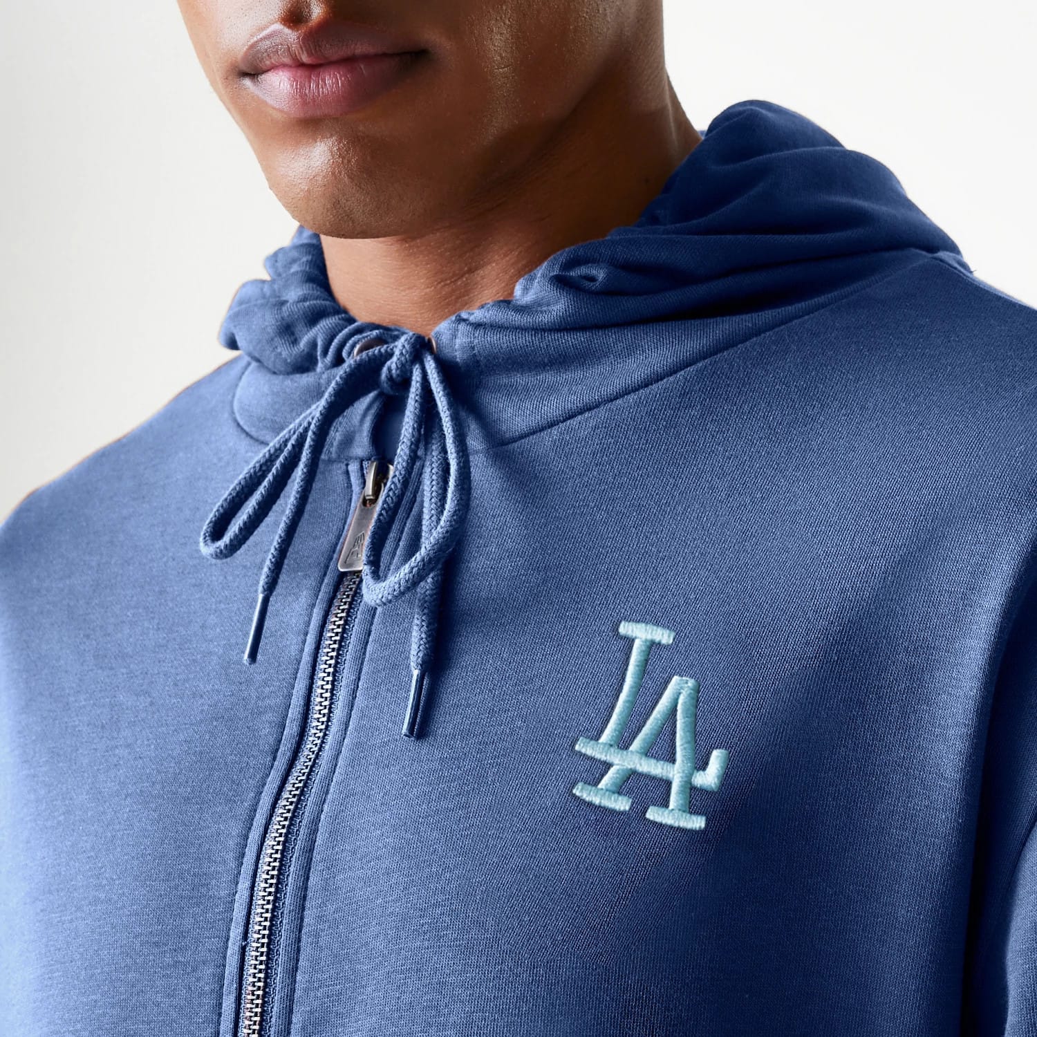 LA Dodgers MLB Midi League Essential Dark Blue Oversized Full Zip Hoodie - Image 6