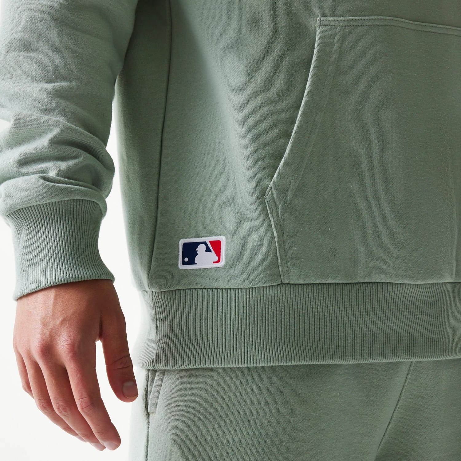 LA Dodgers MLB Midi Pastel Green Oversized Pullover Hoodie - Image 4