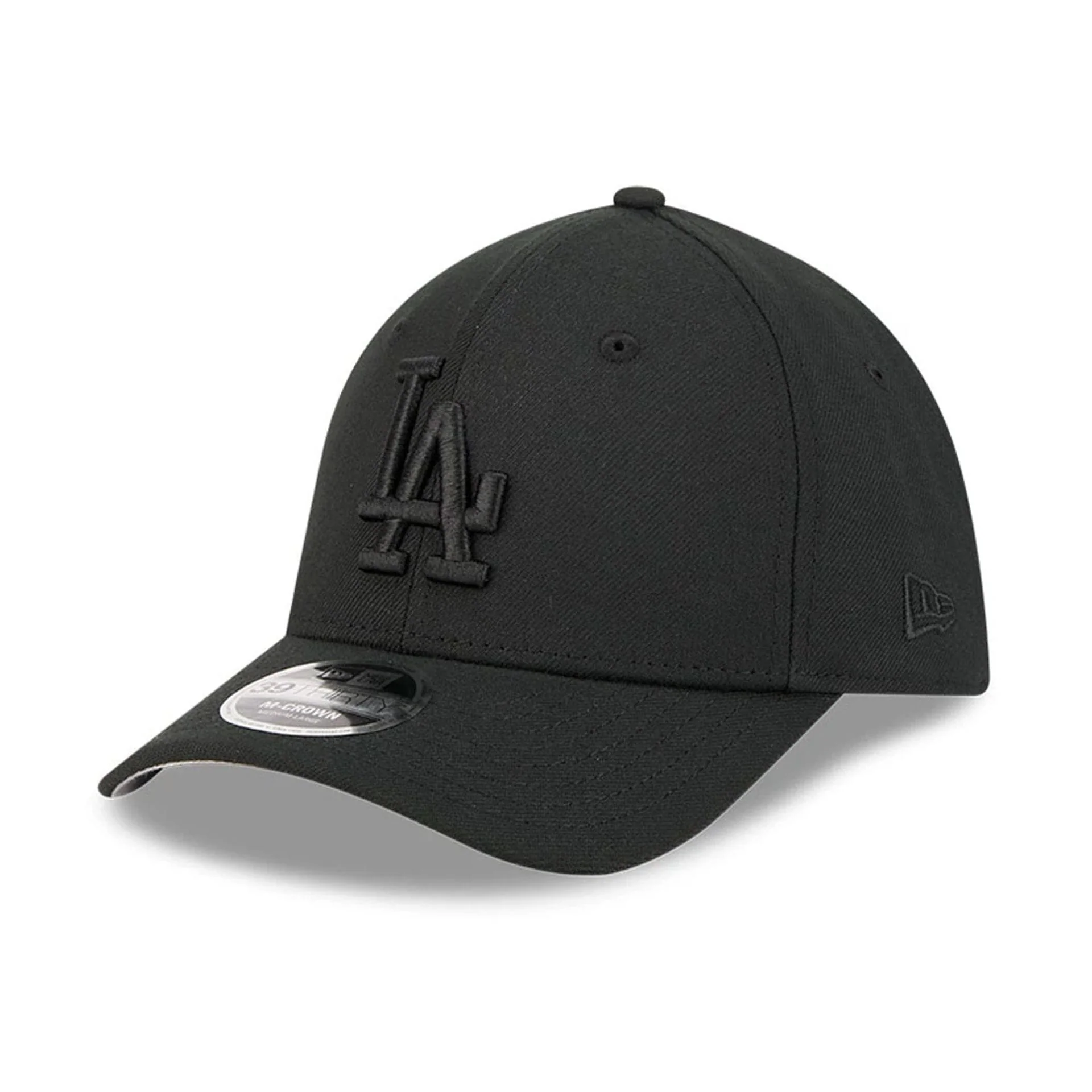 LA Dodgers MLB Outline Black 39THIRTY M-Crown Stretch Fit Cap