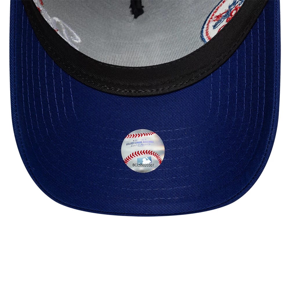 LA Dodgers MLB Patch Dark Blue 9FORTY A-Frame Trucker Adjustable Cap - Image 7