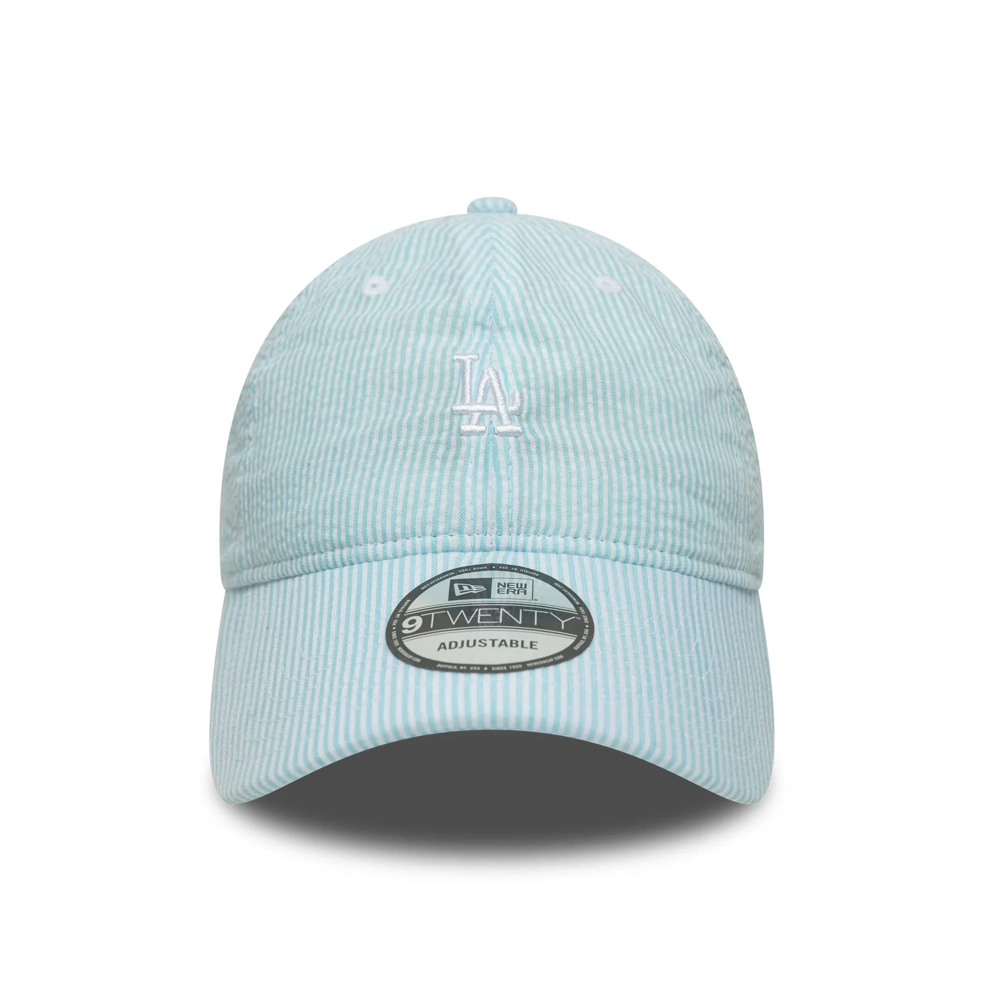LA Dodgers MLB Seersucker Pastel Blue 9TWENTY Adjustable Cap - Image 2