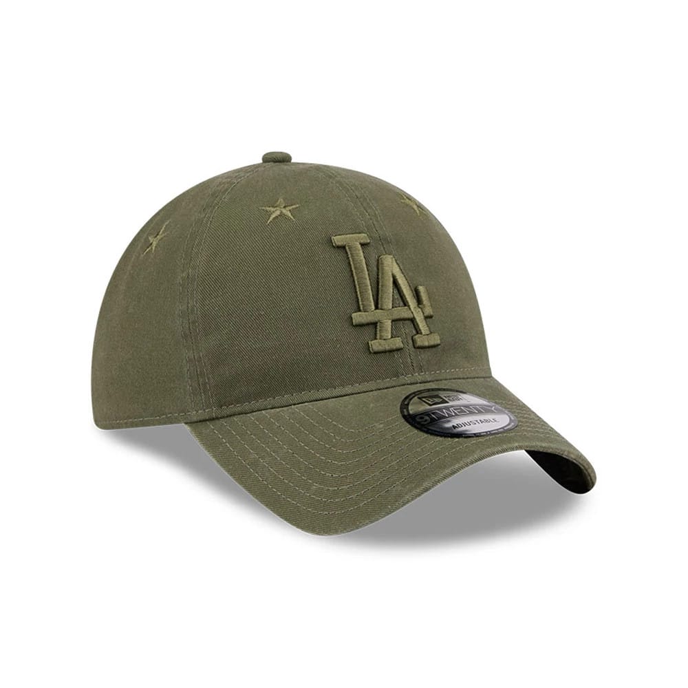 LA Dodgers MLB Starry Eyelet Green 9TWENTY Adjustable Cap - Image 3