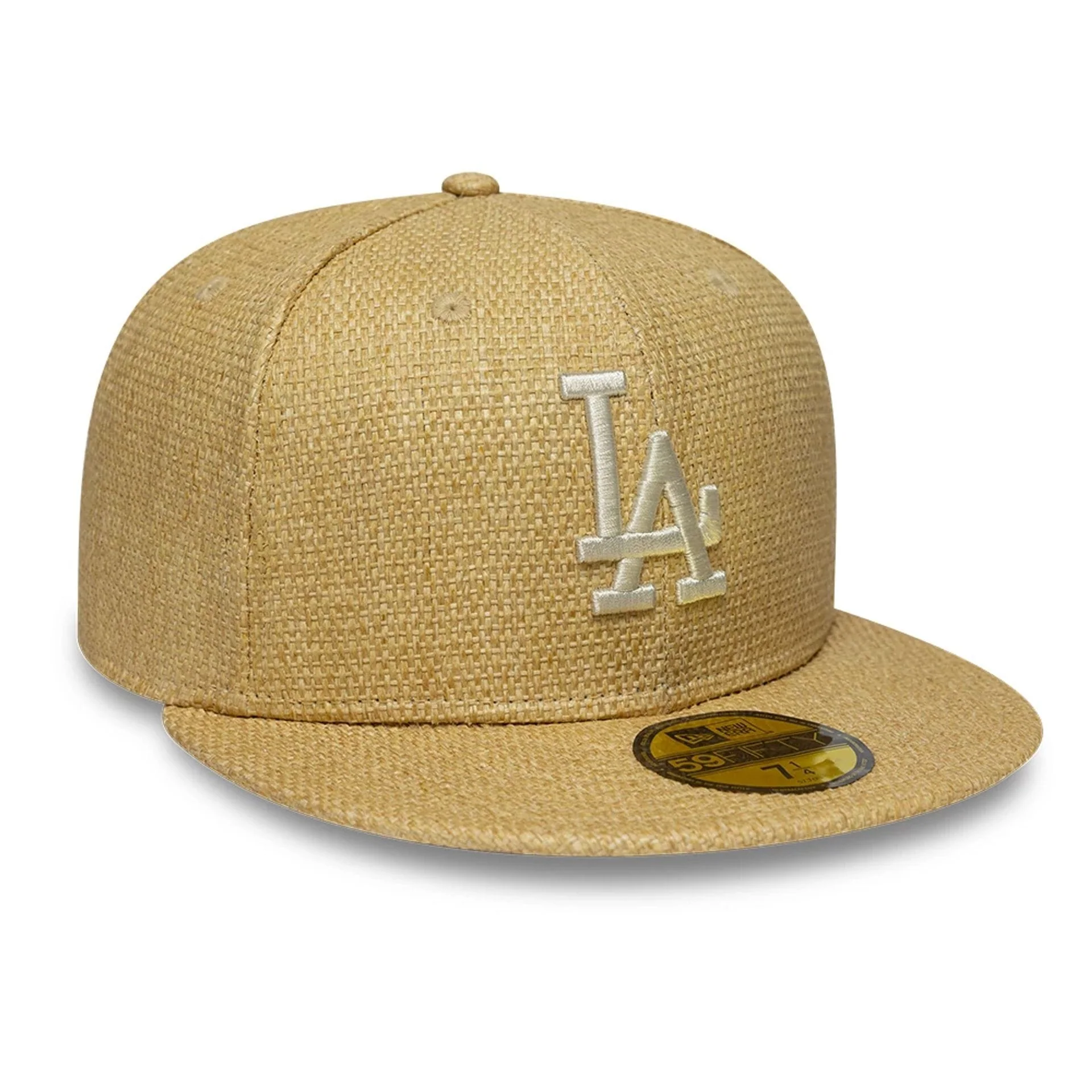 LA Dodgers MLB Straw Beige 59FIFTY Fitted Cap - Image 3