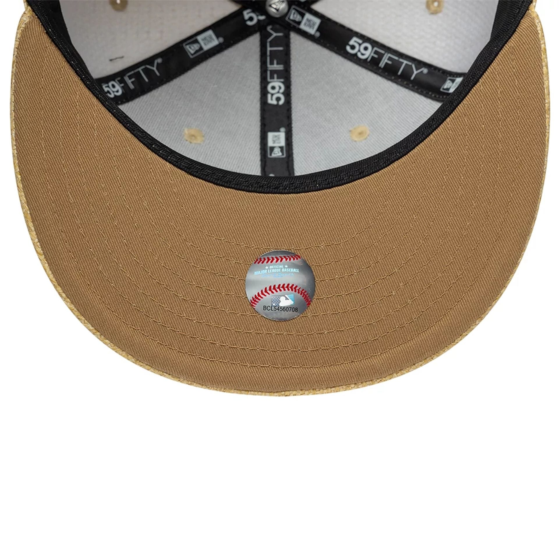 LA Dodgers MLB Straw Beige 59FIFTY Fitted Cap - Image 5