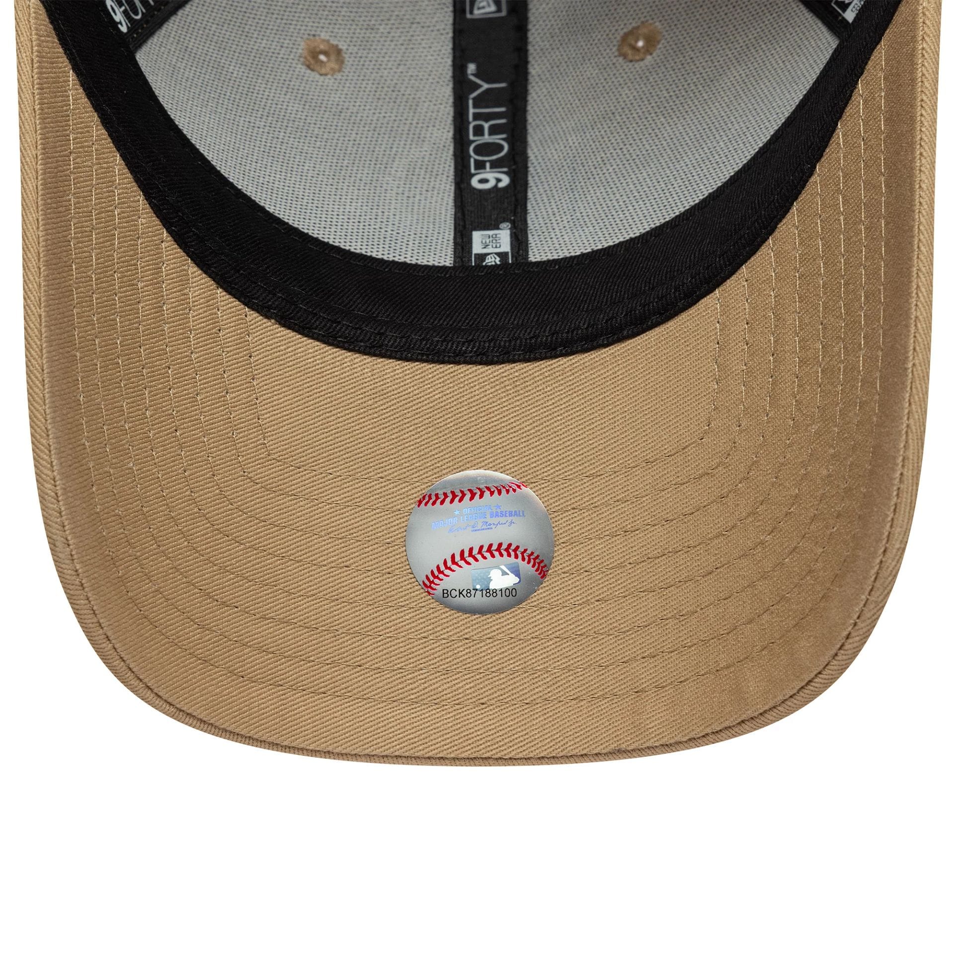 LA Dodgers MLB Team Outline Light Beige 9FORTY Cap - Image 5