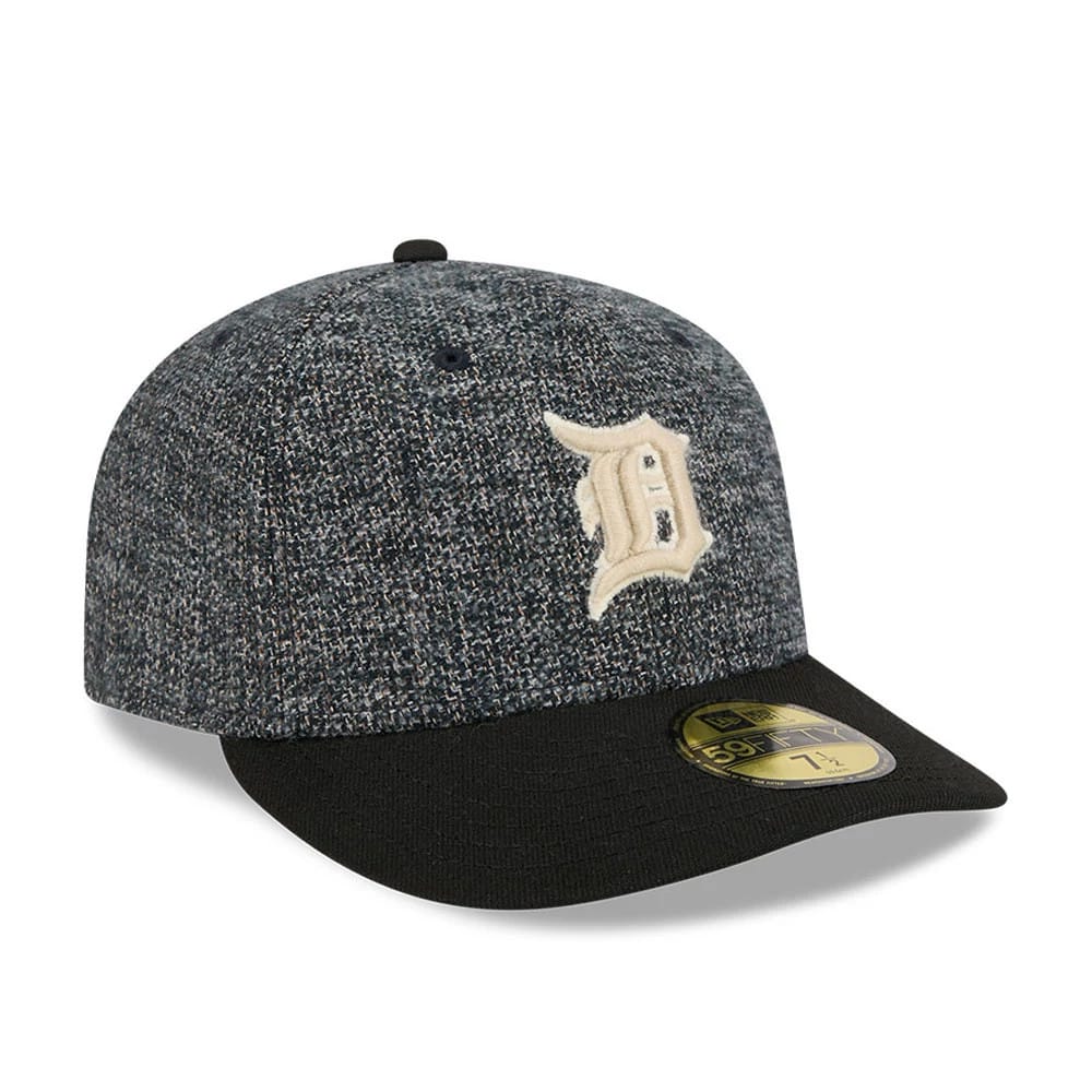LA Dodgers MLB Tweedy Cotton Black 59FIFTY Fitted Cap - Image 4