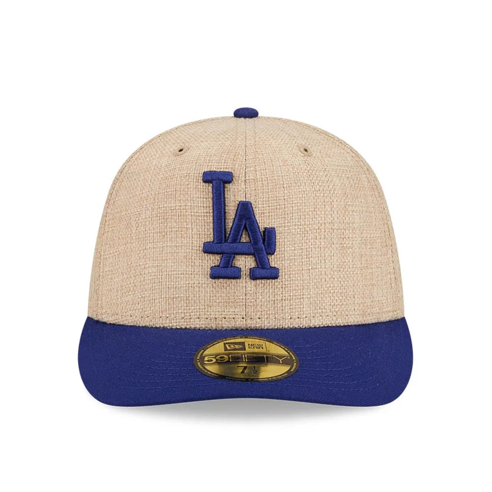 LA Dodgers MLB Twine Dark Blue 59FIFTY Fitted Cap - Image 3