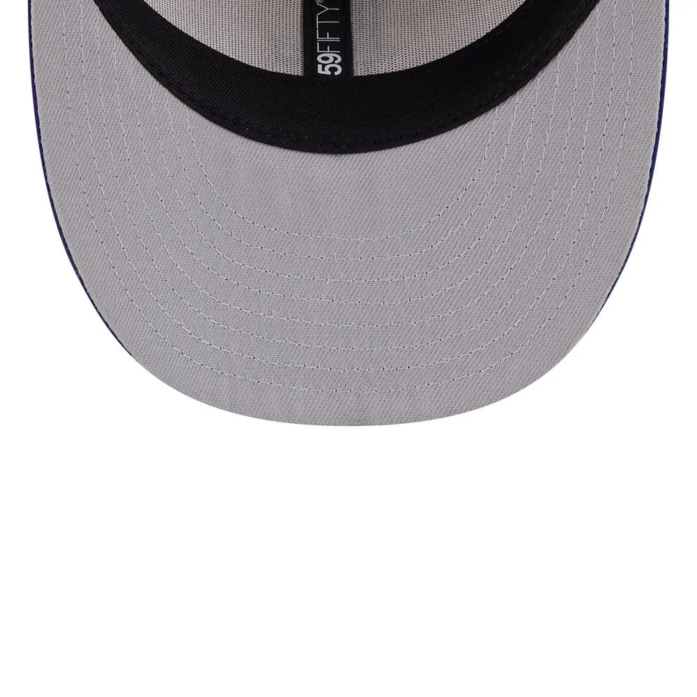 LA Dodgers MLB Twine Dark Blue 59FIFTY Fitted Cap - Image 7