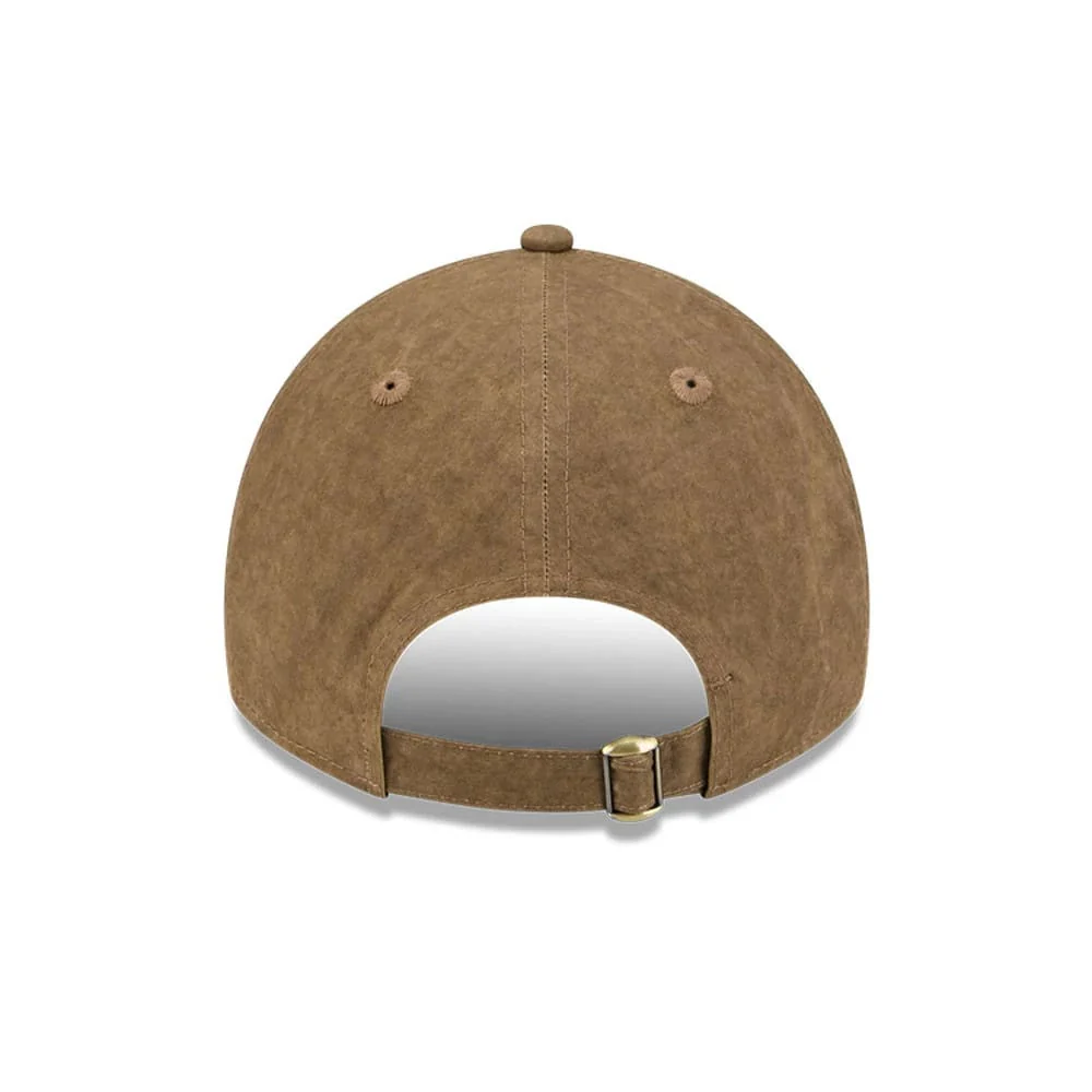 LA Dodgers MLB Utility Linen Open Brown 9TWENTY A-Frame Adjustable Cap - Image 4