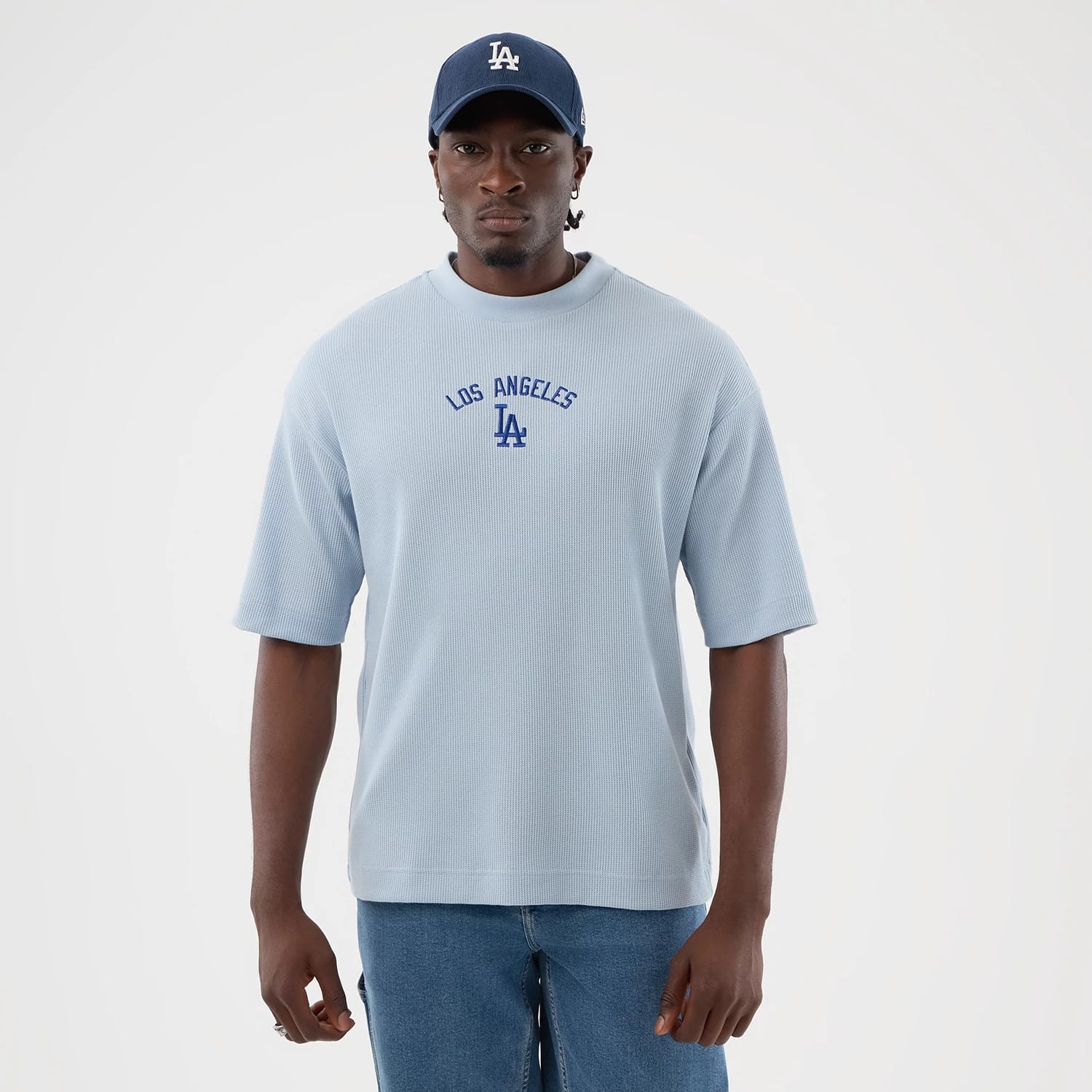 LA Dodgers MLB Waffle Pastel Blue T-Shirt
