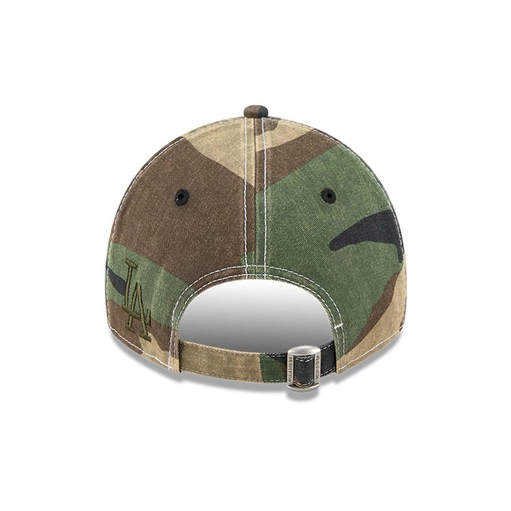 LA Dodgers MLB Washed Camo Open Green 9TWENTY Adjustable Cap - Image 4