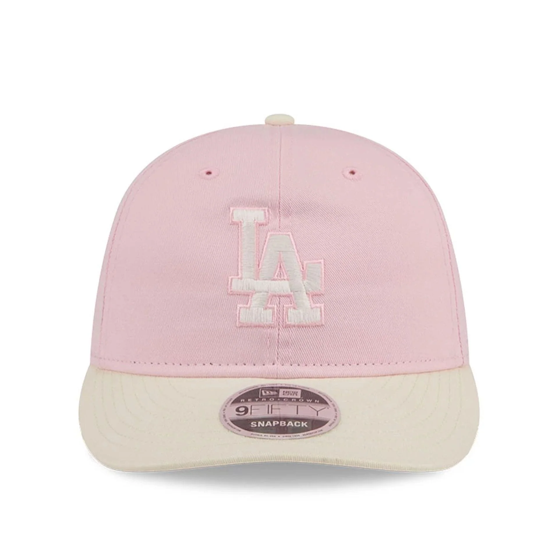 LA Dodgers MLB Washed Tie Dye Pastel Pink 9FIFTY Snapback Adjustable Cap - Image 2
