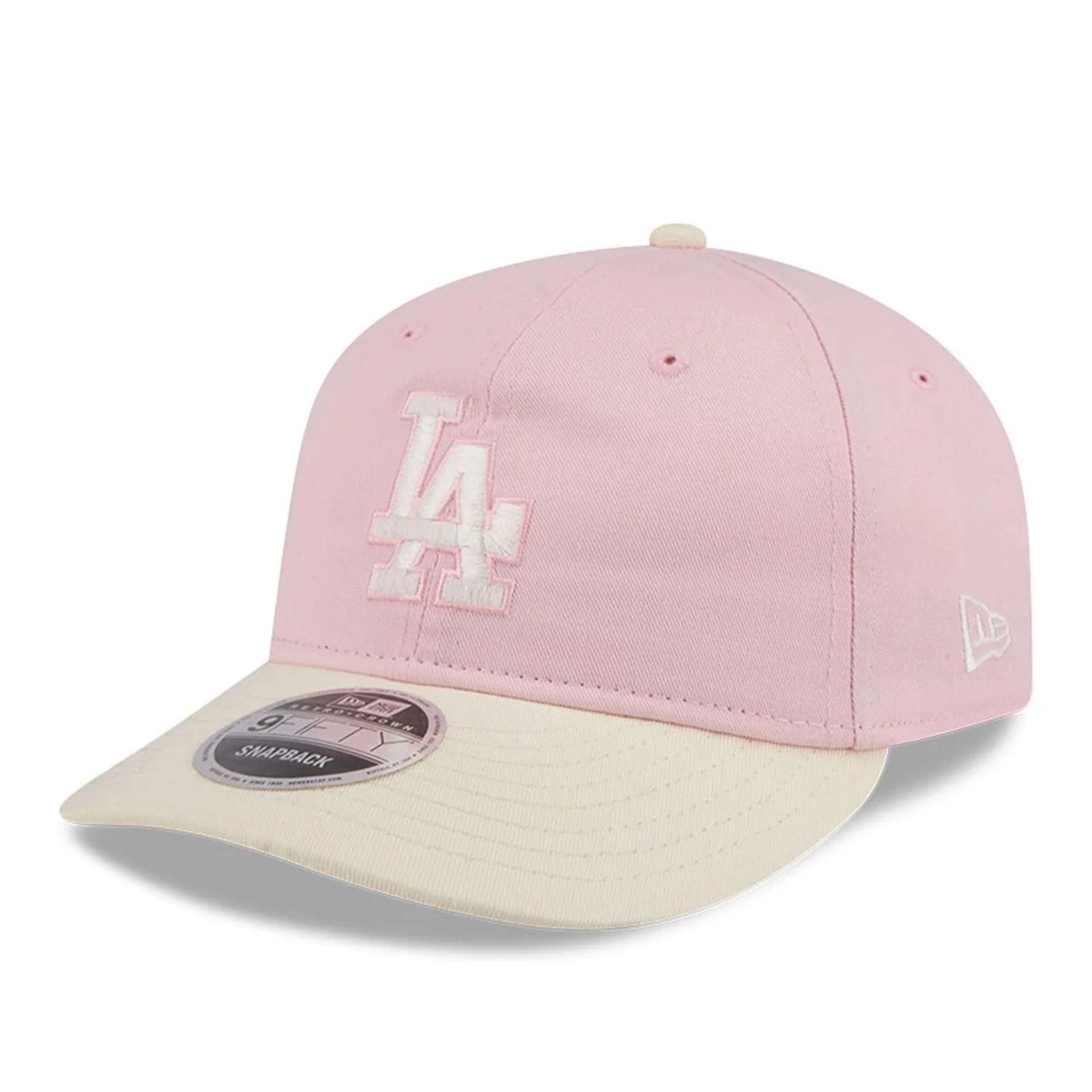LA Dodgers MLB Washed Tie Dye Pastel Pink 9FIFTY Snapback Adjustable Cap - Image 3