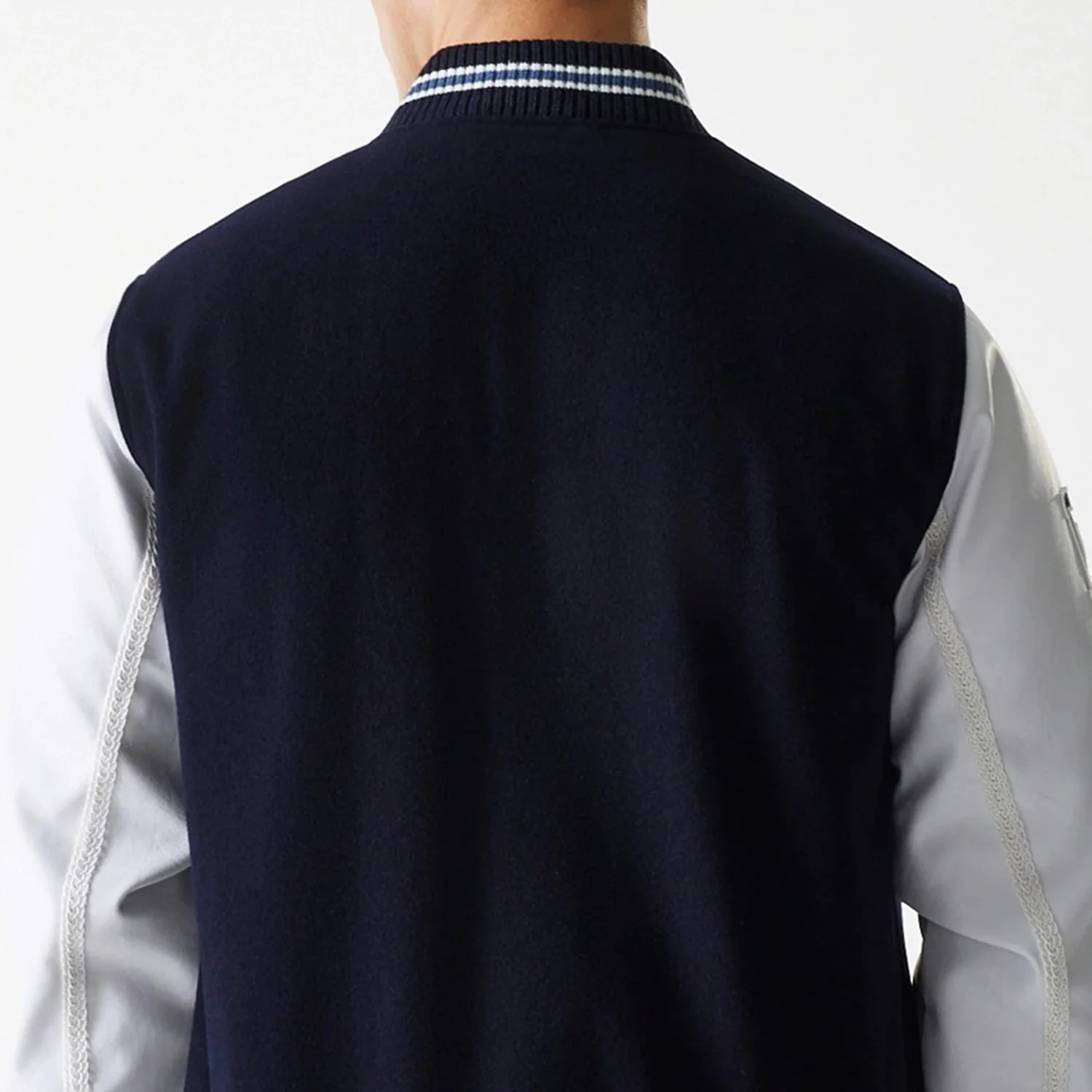 LA Dodgers MLB Wordmark Navy Varsity Jacket - Image 7