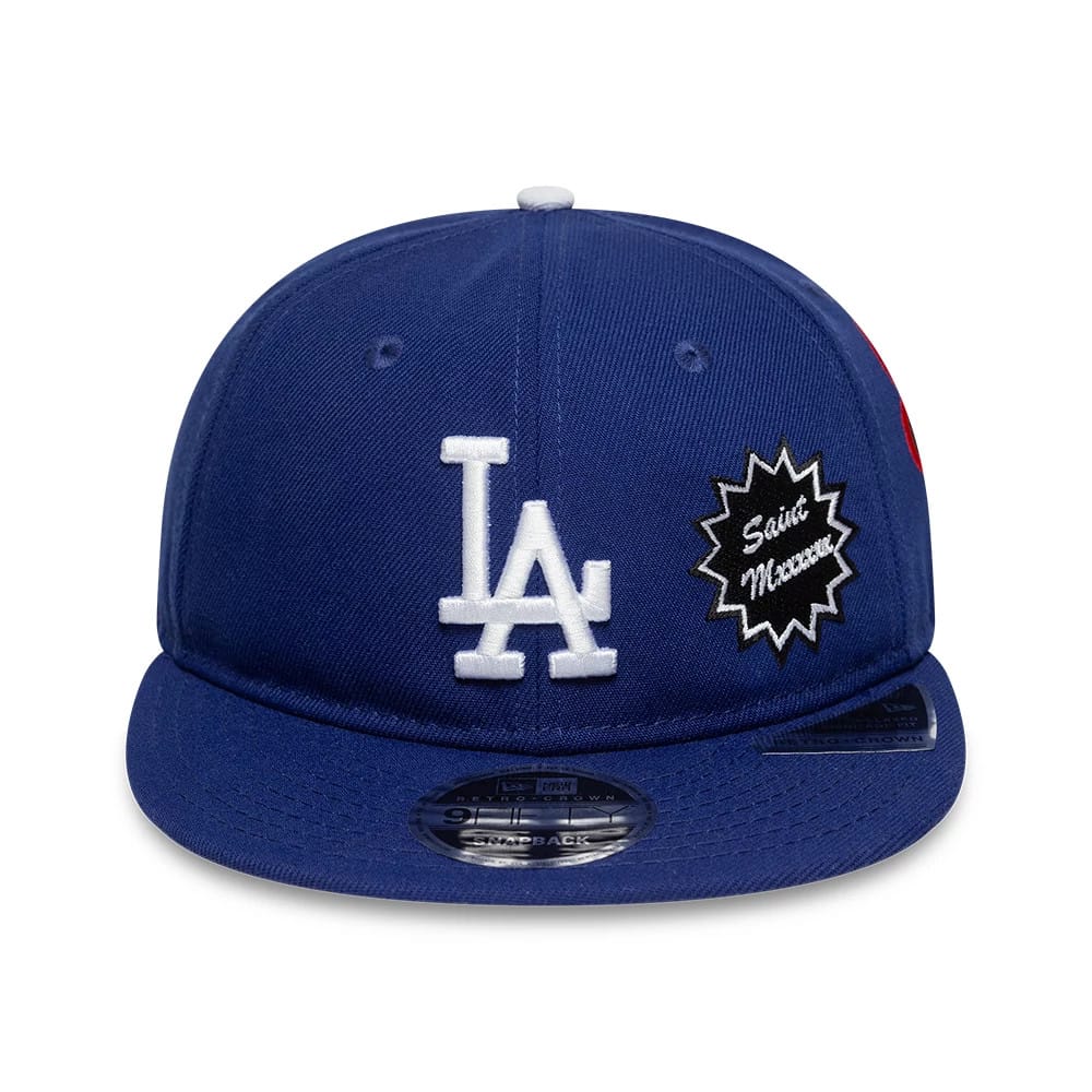 LA Dodgers MLB X Saint Mxxxxxx Dark Blue Retro Crown 9FIFTY Snapback Adjustable Cap - Image 2