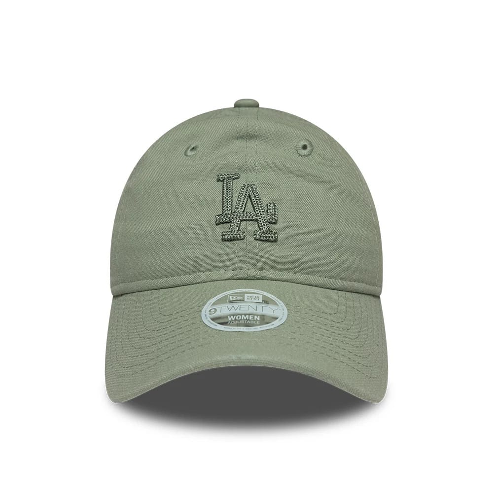 LA Dodgers Womens MLB Linen Pastel Green 9TWENTY Adjustable Cap - Image 2
