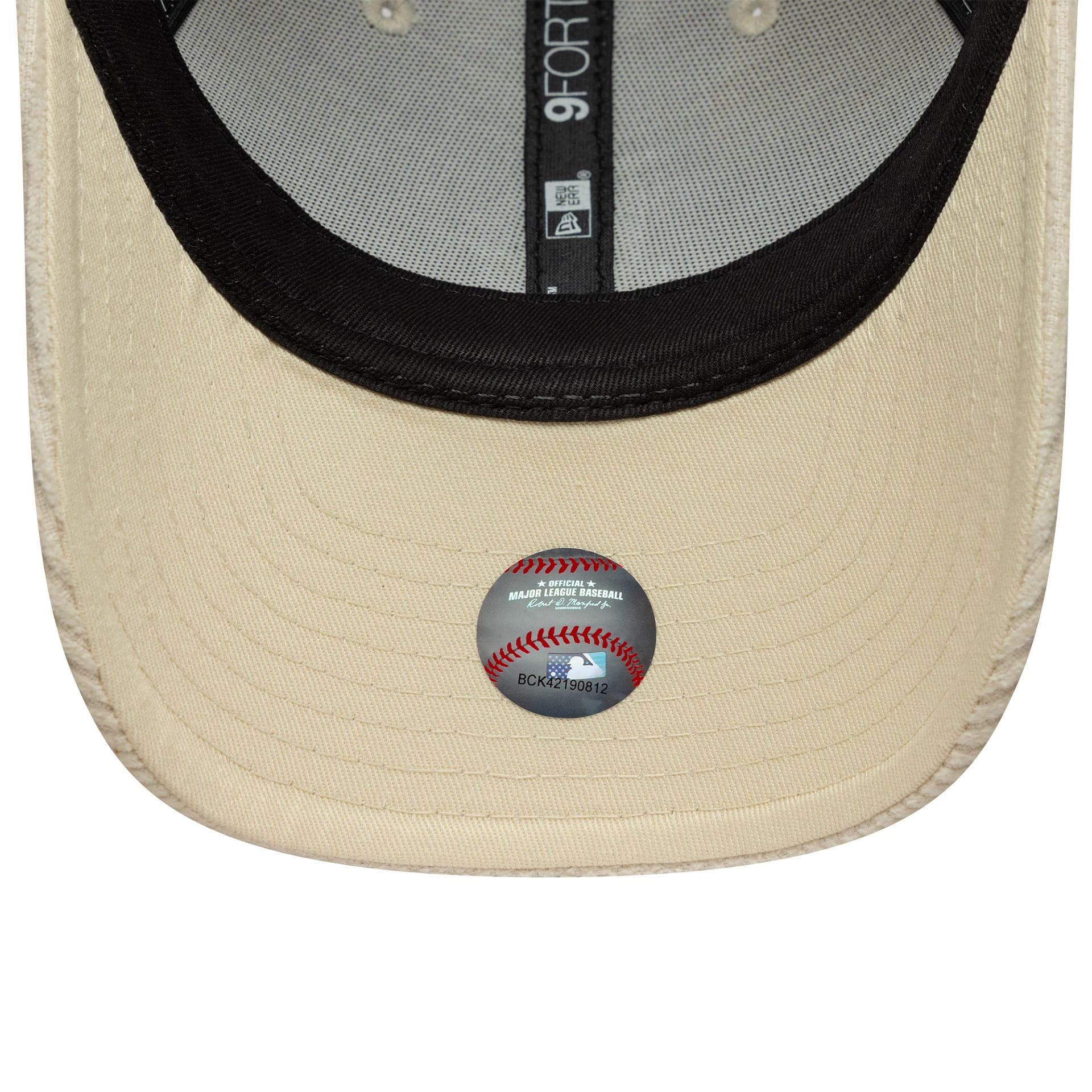 LA Dodgers Womens MLB Pastel Cord Light Beige 9FORTY M-Crown Cap - Image 5