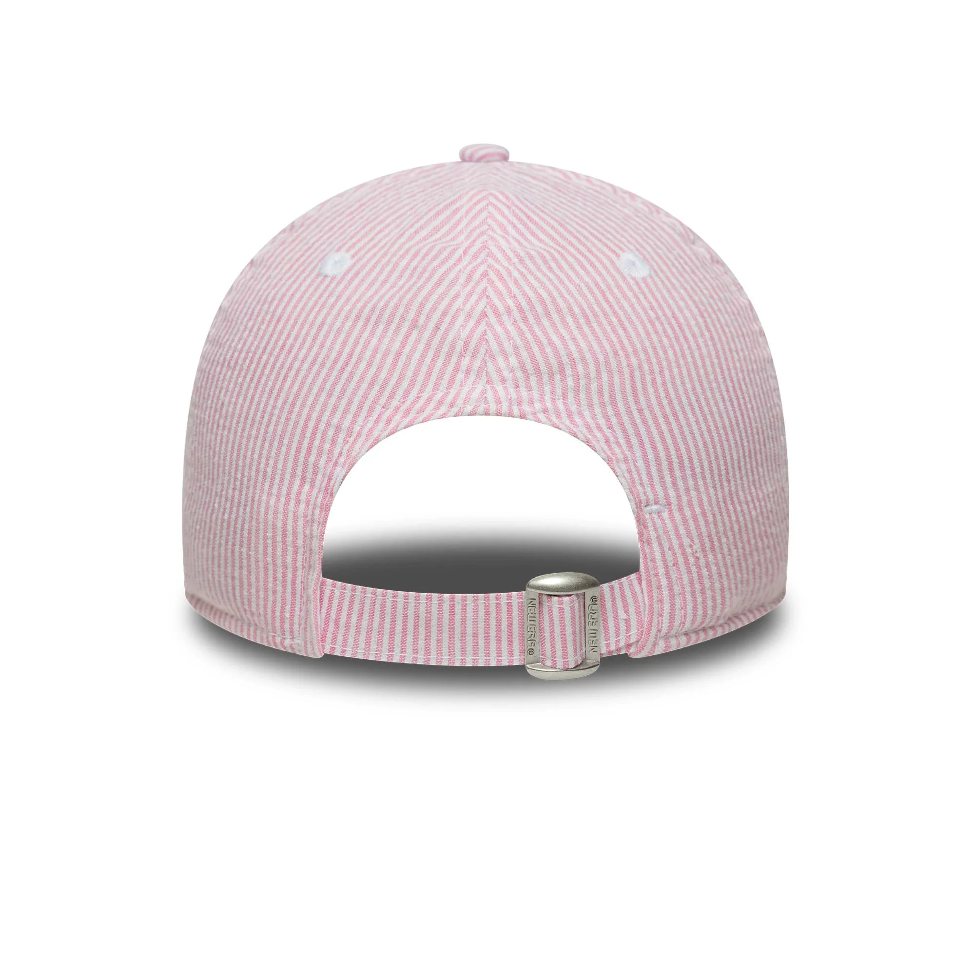 LA Dodgers Youth MLB Seersucker Pastel Pink 9TWENTY Adjustable Cap - Image 4