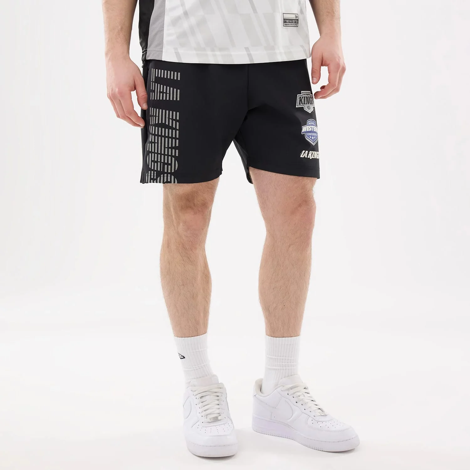 LA Kings NHL Match Black Oversized Shorts - Image 5