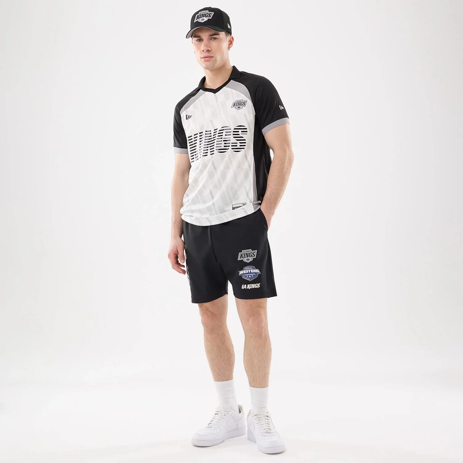 LA Kings NHL Match Black Oversized Shorts - Image 8