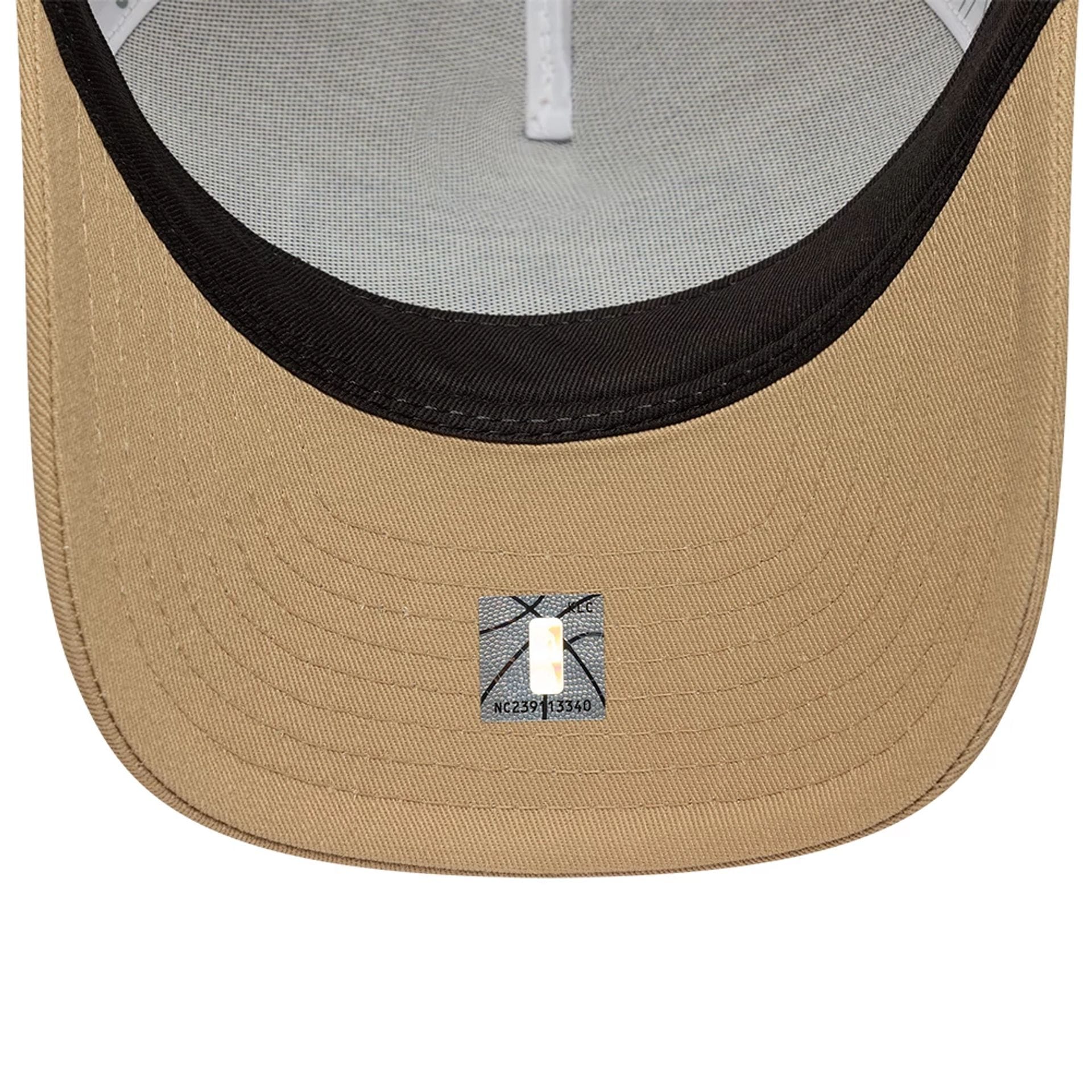 LA Lakers NBA Beige 9FORTY M-Crown A-Frame Trucker Adjustable Cap - Image 5