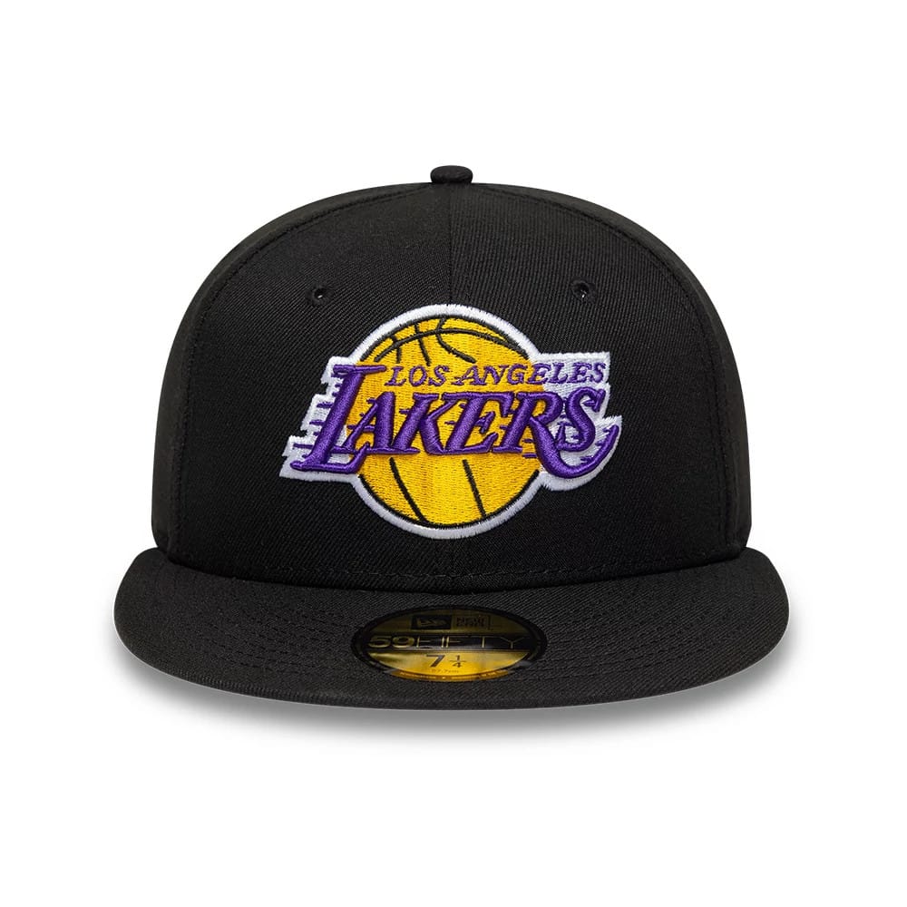 LA Lakers NBA Black 59FIFTY Fitted Cap - Image 2