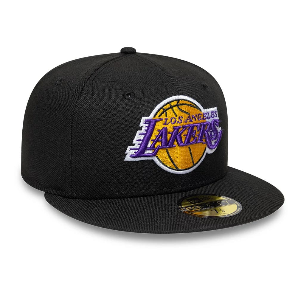 LA Lakers NBA Black 59FIFTY Fitted Cap - Image 3