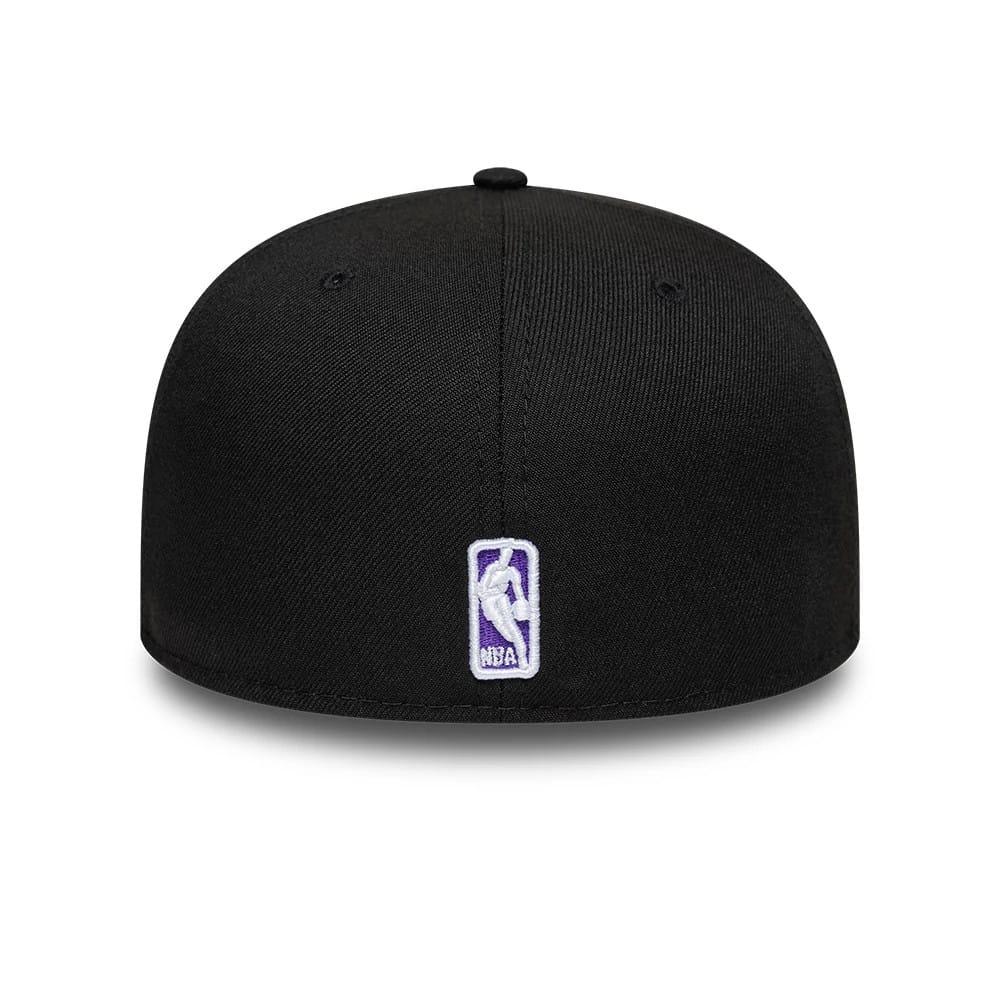 LA Lakers NBA Black 59FIFTY Fitted Cap - Image 4